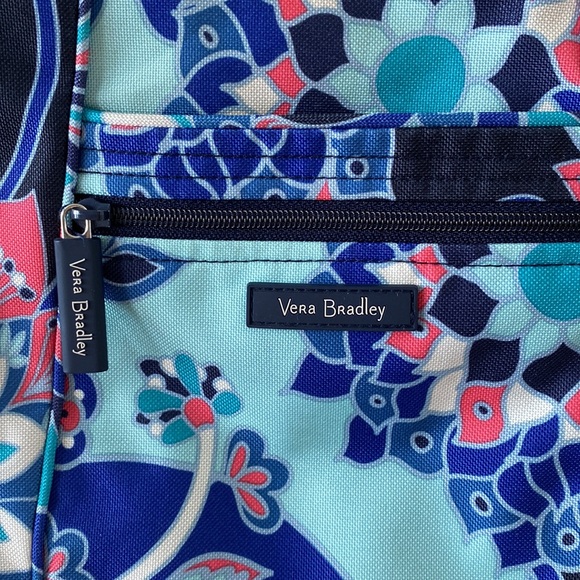 Vera Bradley Hipster crossbody purse bag NWT blue lighten up lotus flower swirl - Picture 2 of 6